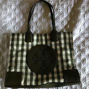 Tory Burch gingham print handbag